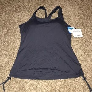 Athleta SD run Tankini Sz M asphalt new